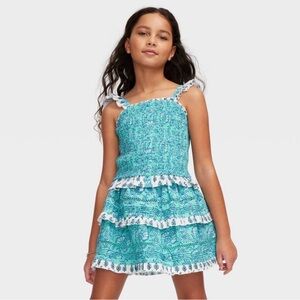 NWT Roller Rabbit x Target Floral Set Tiered Mini Skirt & Adaptive Smocked Tank